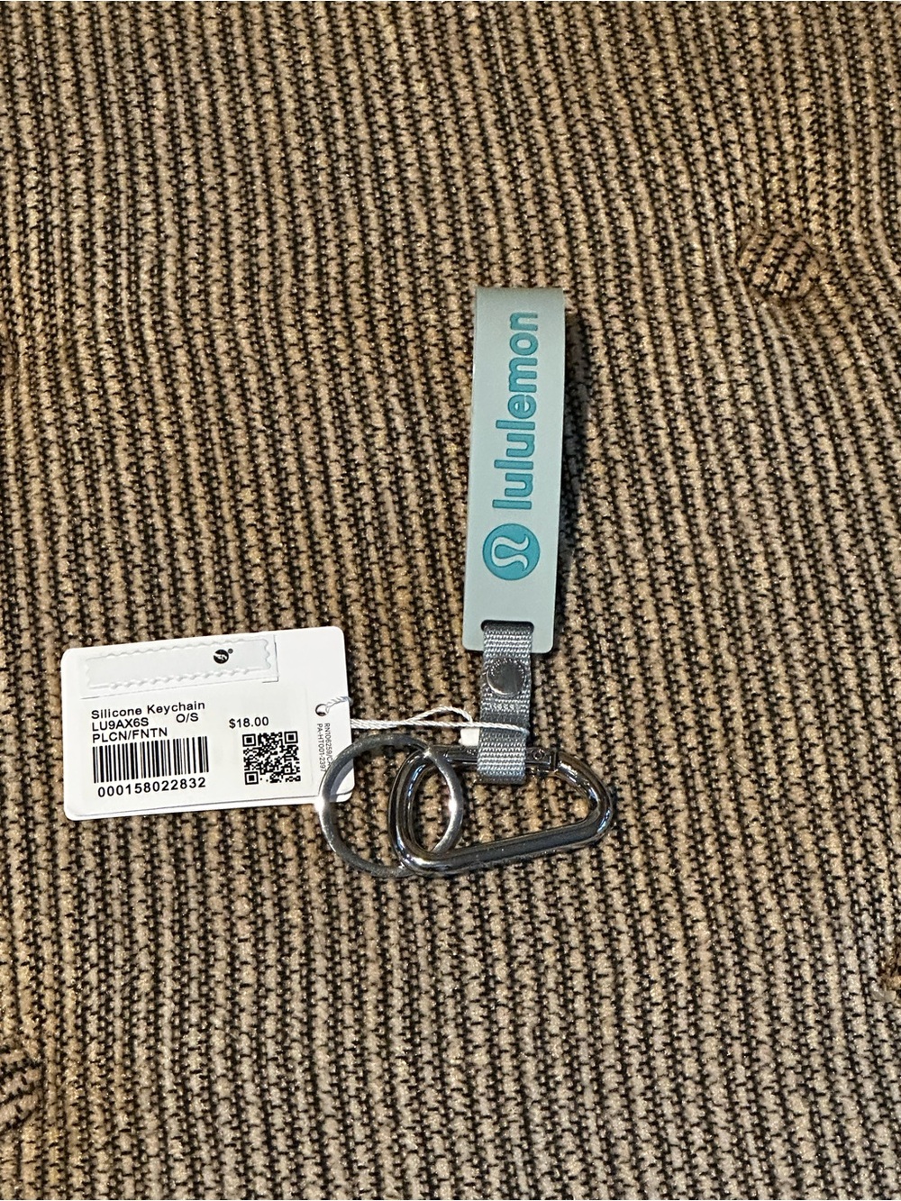Lululemon Silicone Keychain - Pelican - NWT - SOLD OUT